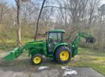 John Deere 4052 tractor with backhoe and loader